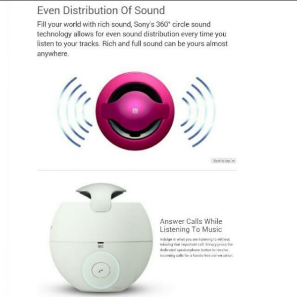 Sony NFC Bluetooth Speaker SRS-BTV5 - Image 5