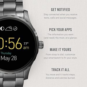 Fossil Q Marshal Gen 2 Smoke Stainless Steel Touchscreen Smartwatch