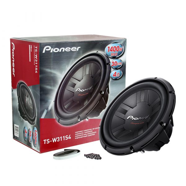 Pioneer TS-W311S4 12" 30cm 1400W 12" Subwoofer Active box package 