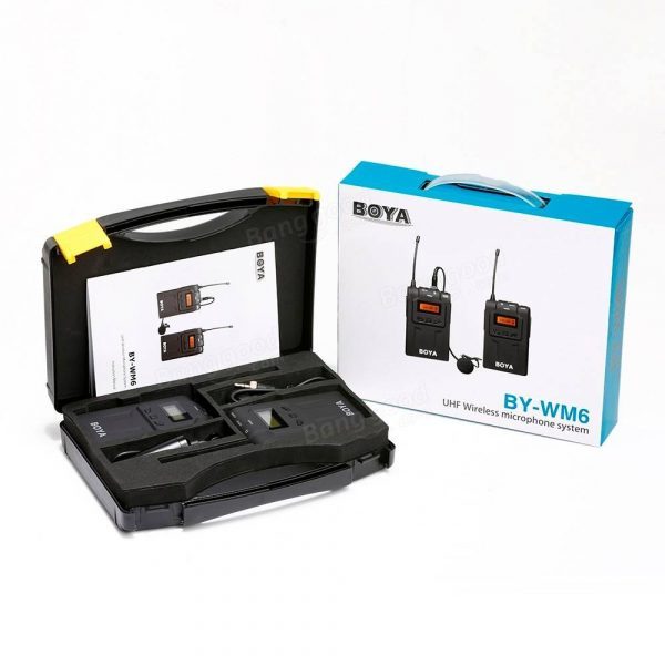 BOYA BY-WM6 UHF Professional Omni-Directional Wireless Lavalier Microphone System - Image 6