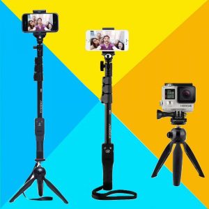 Yunteng YT 1288 Selfie Stick Monopod & YunTeng YT 228 Mini Tripod
