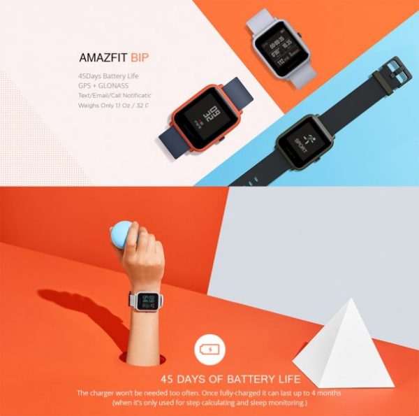 Xiaomi Huami AMAZFIT Bip Bit Pace Youth Smart Watch - Image 4