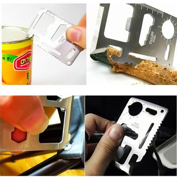 Multi Tools 11 in 1 Multi function Outdoor Hunting Survival Camping Pocket Military Card Knife - Image 5