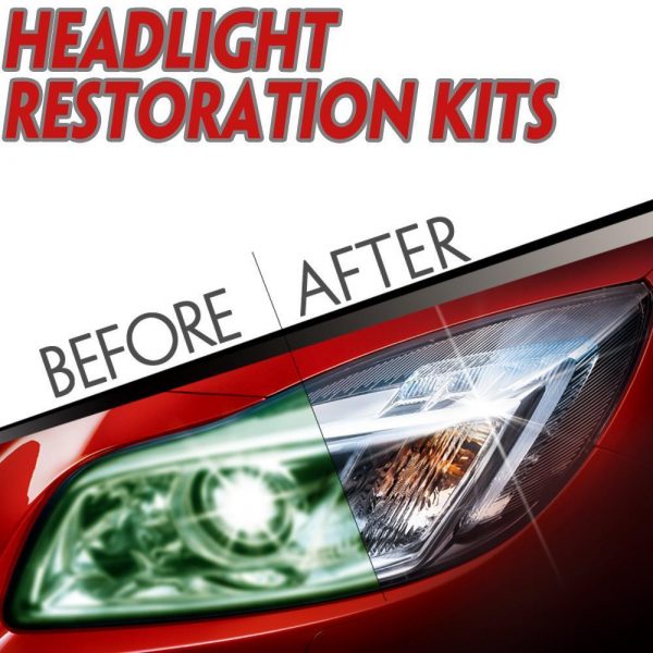 Headlight Restoration Kits Car Headlight Repair Polish Set Sponge with Sand Paper Head Light Cleaning Kits Tools Woven Fabric Headlight Scratch Remover and Restorer 
