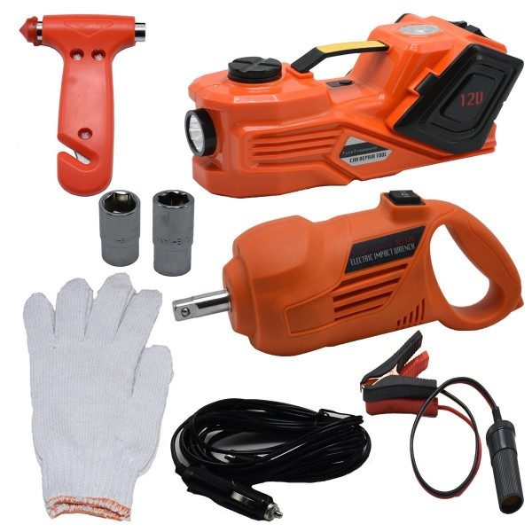 3 in 1 Electric Car Jack, Air Pump & Impact Wrench - Image 12