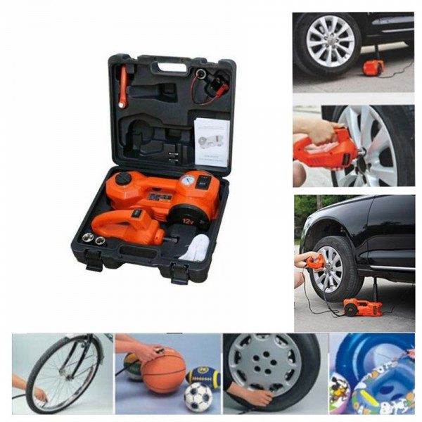 3 in 1 Electric Car Jack, Air Pump & Impact Wrench - Image 4