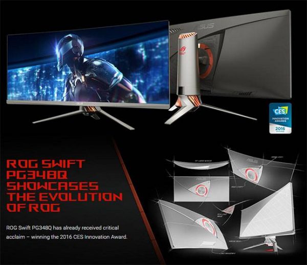 ASUS ROG Swift Curved PG348Q Gaming Monitor - Image 8
