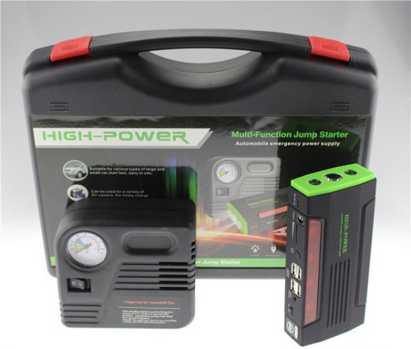 Multi-functional Car Air Pump Jump Starter Emergency Power Bank Charger - Image 2