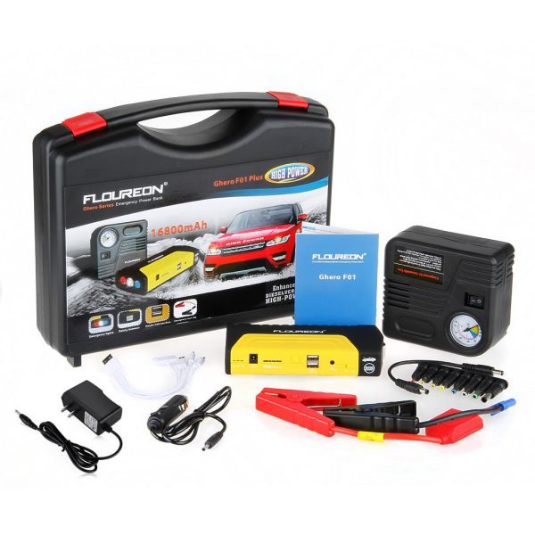 Multi-functional Car Air Pump Jump Starter Emergency Power Bank Charger - Image 7