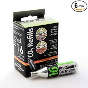 Mole Zap Ant Zap 16g Threaded Cartridges C02 Refills 6 Pack