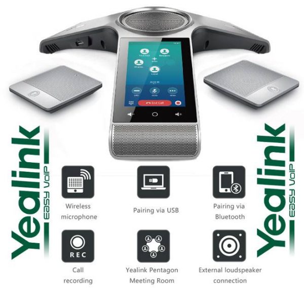 Yealink CP960-WM IP Conference Phone with 2x Wireless Microphones - Image 9