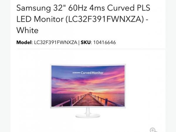 Samsung LCF390 Series Curved Monitor (Ultra- Slim Design) - Image 2
