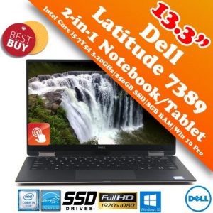 Dell Latitude 7389 13.3 2-in-1 Convertible Touchscreen Business Laptop