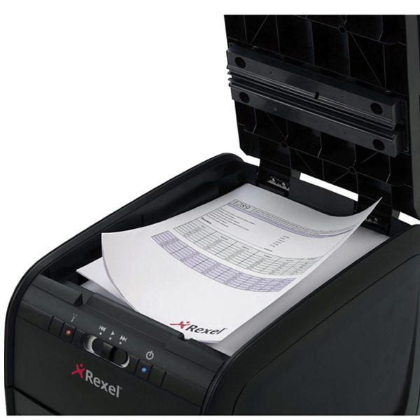 Rexel Auto+ 80X Auto Feed 80 Sheet Cross Cut Shredder - Image 3