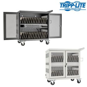 Tripp Lite Device USB Charging Station Cart with Sync for iPad and Android Tablets