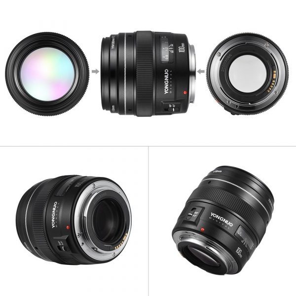 YONGNUO YN100mm F2 Medium Telephoto Prime Lens for Canon - Image 4