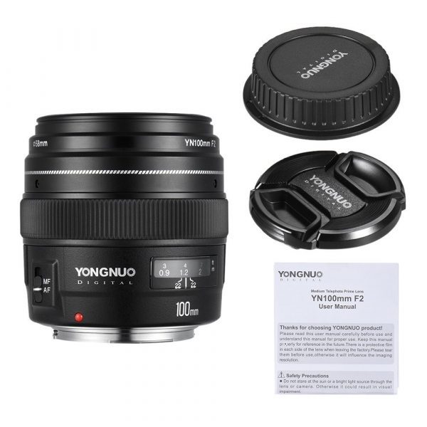 YONGNUO YN100mm F2 Medium Telephoto Prime Lens for Canon - Image 7
