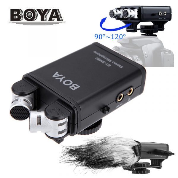 BOYA BY-SM80 X/Y Stereo Video Condenser Microphone - Image 2