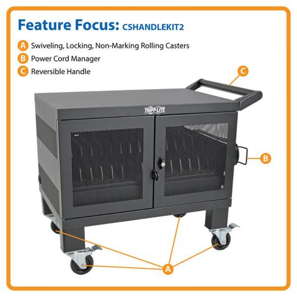 Tripp Lite Device USB Charging Station Cart with Sync for iPad and Android Tablets - Image 13