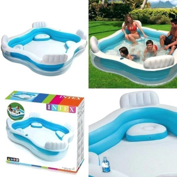 intex swim centre family pool with seats