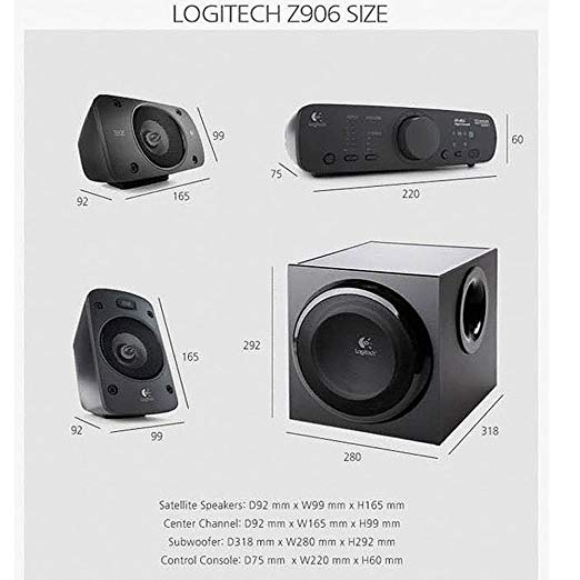 hyppigt træ Nybegynder Logitech Z906 Surround Sound THX-Certified 5.1 Speaker System | Tech Nuggets