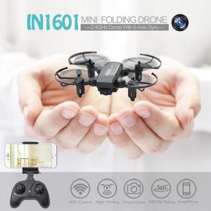 Linxtech IN1601 2.4G 0.3MP Wifi FPV Foldable Altitude Hold RC Drone Quadcopter