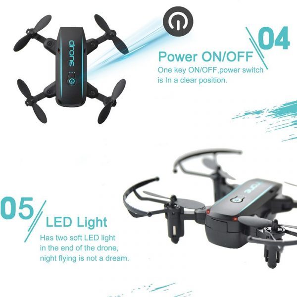 Linxtech IN1601 2.4G 0.3MP Wifi FPV Foldable Altitude Hold RC Drone Quadcopter - Image 6