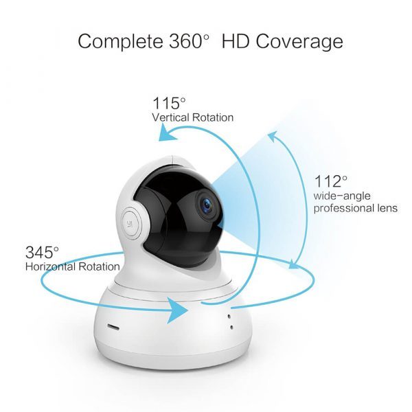 YI Dome Camera, 720p HD Indoor Pan/Tilt/Zoom Wireless IP Security Surveillance System - Image 6