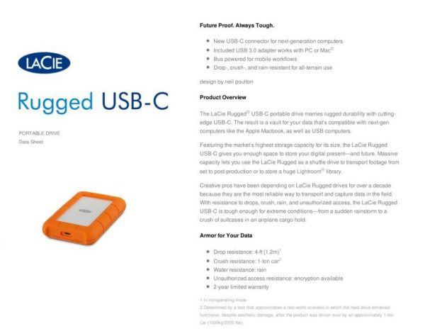 LaCie Rugged USB-C External Mobile Hard Drive - Image 11