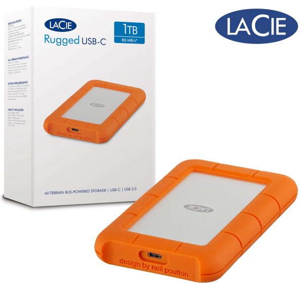 LaCie Rugged USB-C Mobile Drive - 5TB