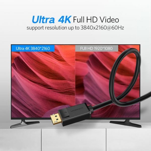 UGREEN 4K UHD DP to HDMI Cable Male to Male Displayport - Image 6