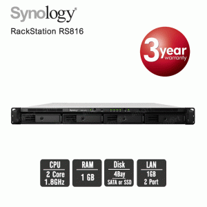 Synology RackStation RS816 4-Bay NAS Enclosure