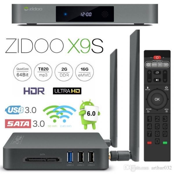 ZIDOO X9S TV Box 4K HD Quad-Core Dual Band WiFi 2G+16G IPTV Media - Image 4