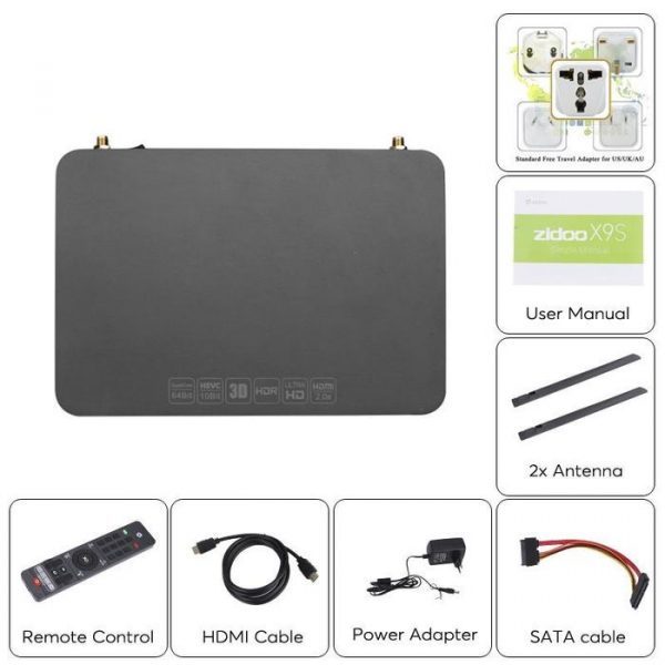 ZIDOO X9S TV Box 4K HD Quad-Core Dual Band WiFi 2G+16G IPTV Media - Image 11