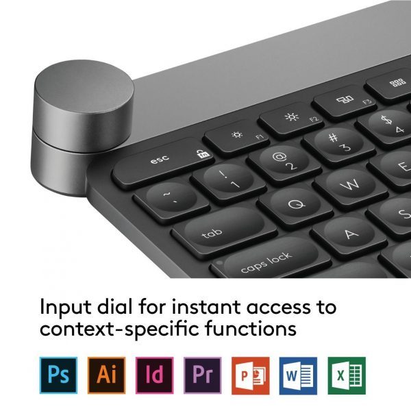 Logitech® CRAFT Advanced Wireless Keyboard with Creative Input Dial - Image 10