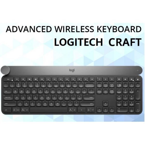 sne hvid hjemmelevering uddannelse Logitech® CRAFT Advanced Wireless Keyboard with Creative Input Dial | Tech  Nuggets