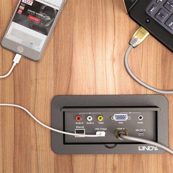 Multimedia Desktop HDMI AV VGA Free Connection box office conference Table Socket - Image 2