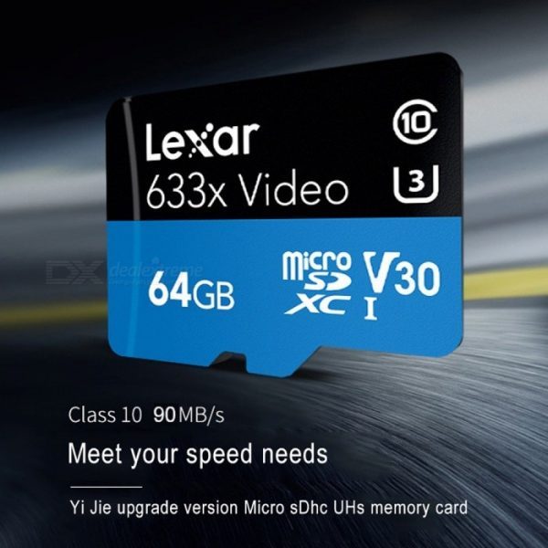 Lexar® 633x UHS-I microSDXC 95MB/s Memory Card with SD Adapter