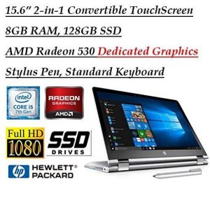 HP Pavilion x360 15-br095ms 15.6 Convertible 2-in-1 Laptop PC