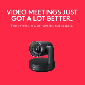 Logitech Rally Ultra HD PTZ ConferenceCam for Meeting Rooms