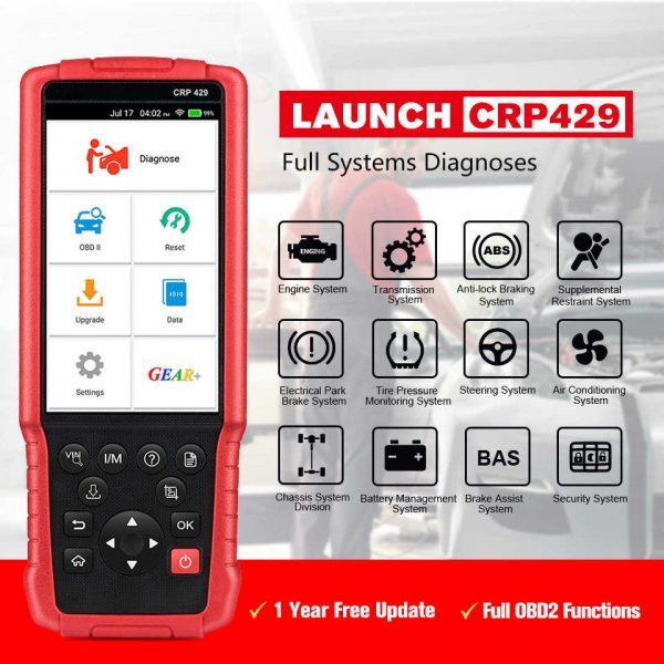 LAUNCH CRP429 All System OBD2 Diagnostic Scan Tool - Image 6