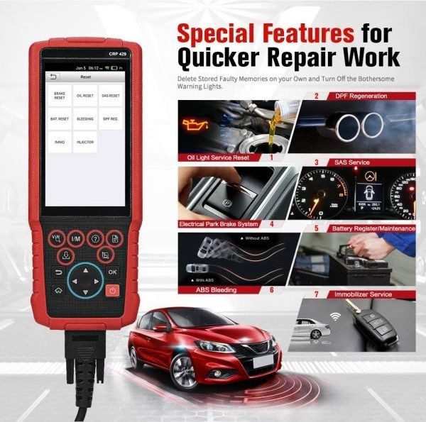 LAUNCH CRP429 All System OBD2 Diagnostic Scan Tool - Image 7