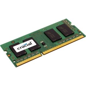 Crucial 4GB Single DDR3/DDR3L 1600 MT/S Unbuffered SODIMM 204-Pin Memory