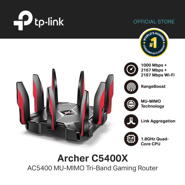 Beheren Dicteren Moeras TP-Link Archer C5400X AC5400 MU-MIMO Tri-Band Gaming Router | Tech Nuggets