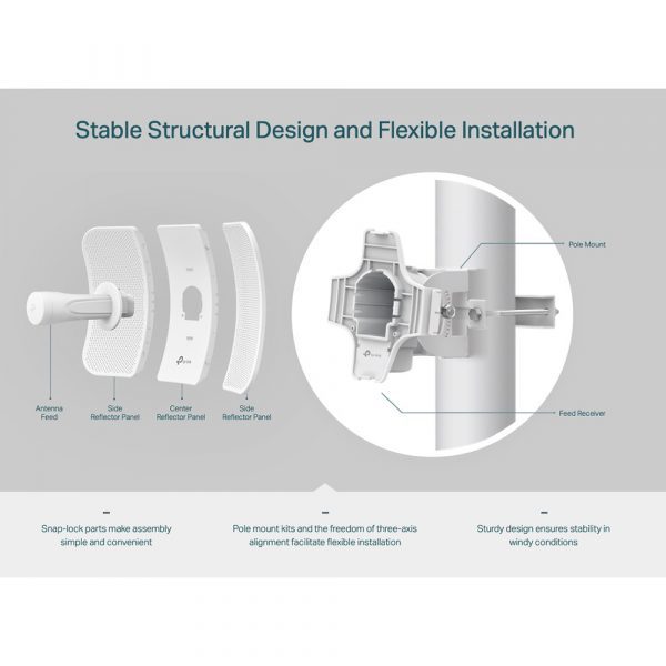 TP-Link CPE610 High Power Outdoor CPE/Access Point - Image 4