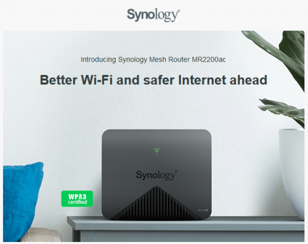 Synology Mesh Router MR2200ac WAN & LAN Router - Image 2