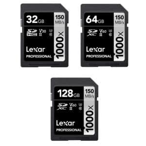 Lexar® Professional 1000x SDHC™/SDXC™ UHS-II 150MB/s Memory Card