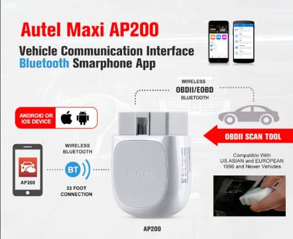 Autel AP200 Bluetooth OBD2 Scanner Code Reader with Full Systems Diagnoses - Image 13
