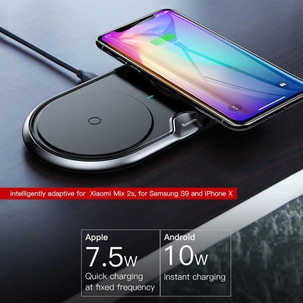 Baseus 10W Dual Seat Qi Wireless Charger - Image 6