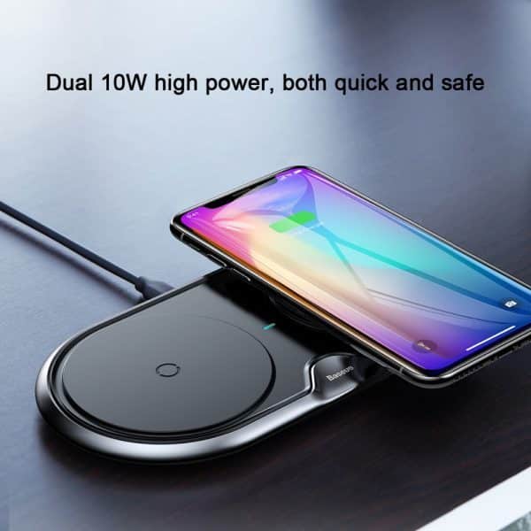 Baseus 10W Dual Seat Qi Wireless Charger - Image 4